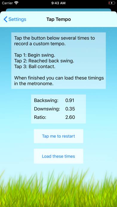 Swing Tempo Trainer App screenshot #2