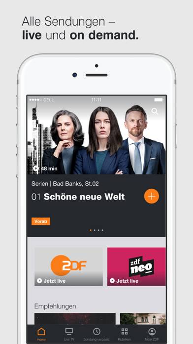 ZDFmediathek App-Screenshot #1