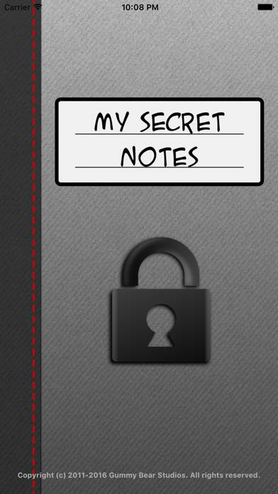 My Secret Notes Schermata dell'app #1