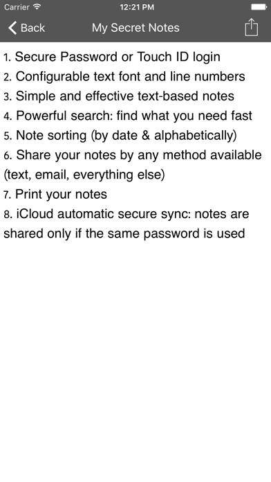 My Secret Notes Schermata dell'app #3
