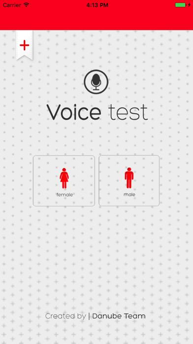 Voice Test Schermata dell'app #1