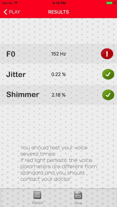 Voice Test Captura de pantalla de la aplicación #4