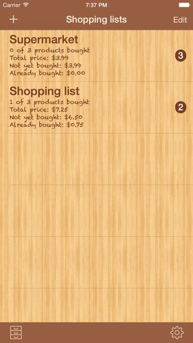 ShoppingList Pro Edition App skärmdump #4