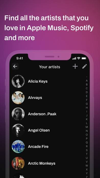Songkick Concerts App-Screenshot #2