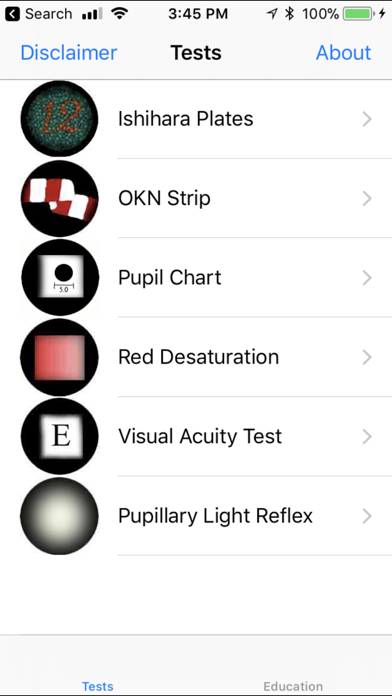 Pocket Eye Exam App screenshot #1