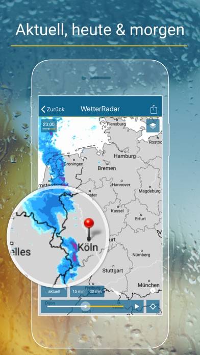 RegenRadar mit Wetterwarnungen App-Screenshot #2