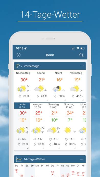 RegenRadar mit Wetterwarnungen App-Screenshot #4