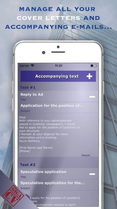 Giga-cv Your resume Schermata dell'app #5