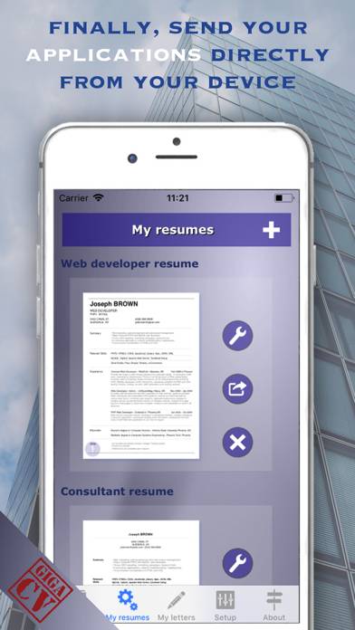 Giga-cv Your resume Capture d'écran de l'application #6