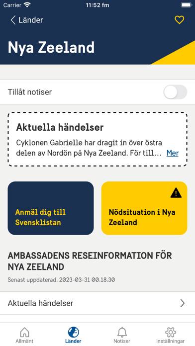 UD Resklar App skärmdump