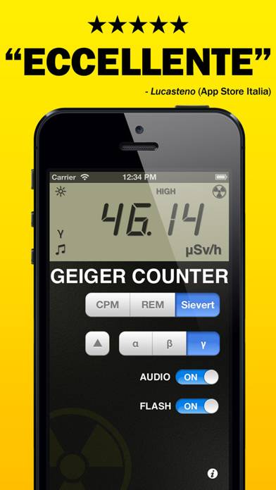 Digital Geiger Counter App screenshot #2