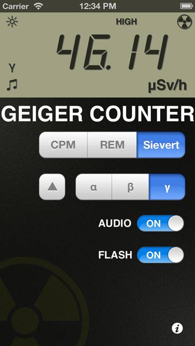 Digital Geiger Counter Captura de pantalla de la aplicación #3