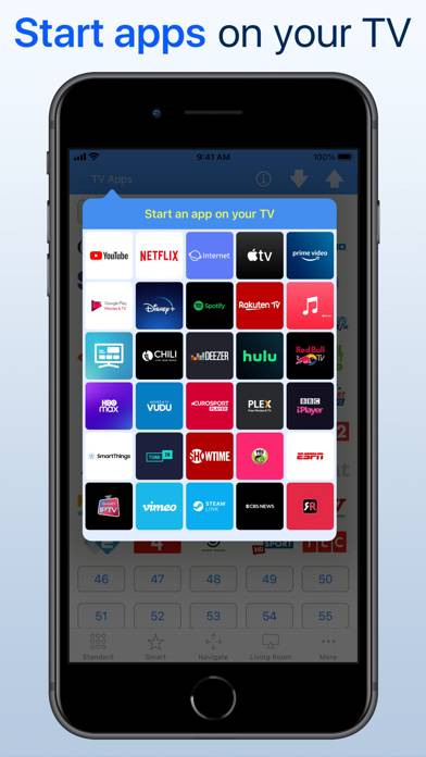 Samsung Smart TV remote myTifi App screenshot