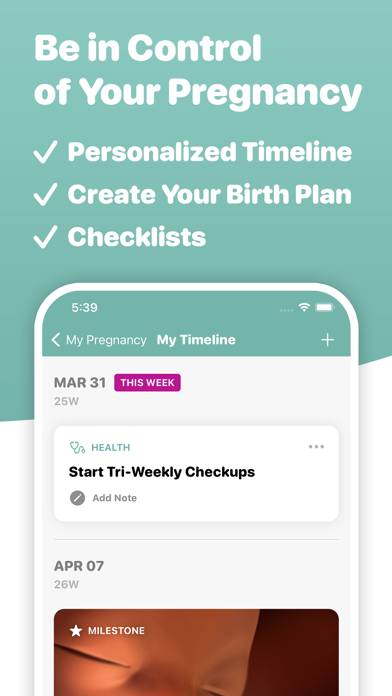 Pregnancy Tracker • Captura de pantalla de la aplicación #3