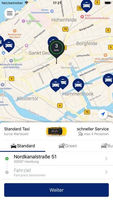 Hansa-Taxi App screenshot