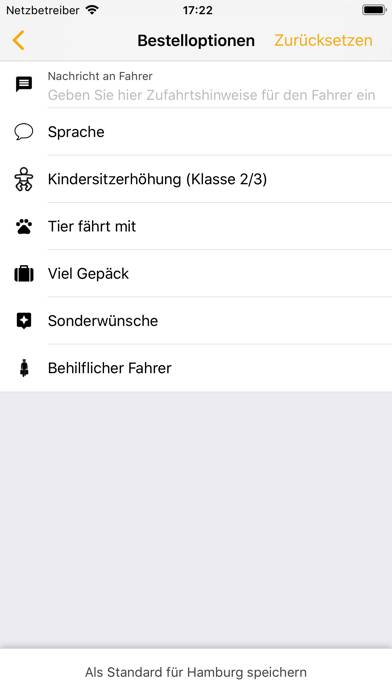 Hansa-Taxi App screenshot