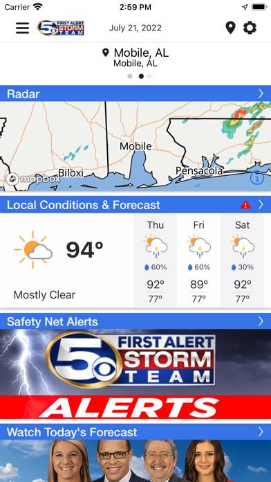 WKRG Weather screenshot