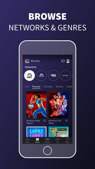 The NBC App – Stream TV Shows App screenshot