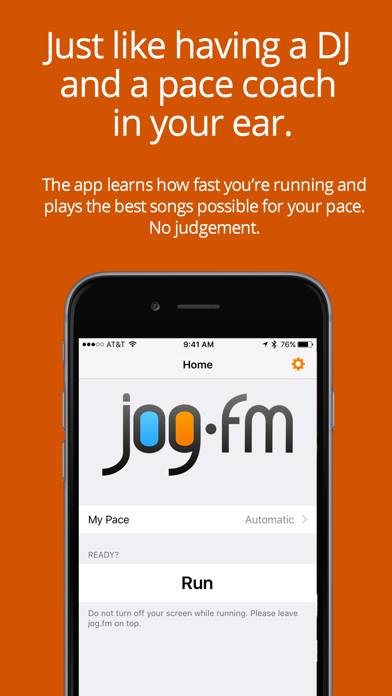 Jog.fm App screenshot #2