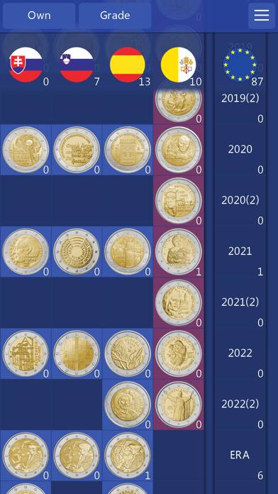 Euro Coin Collection Captura de pantalla de la aplicación #2