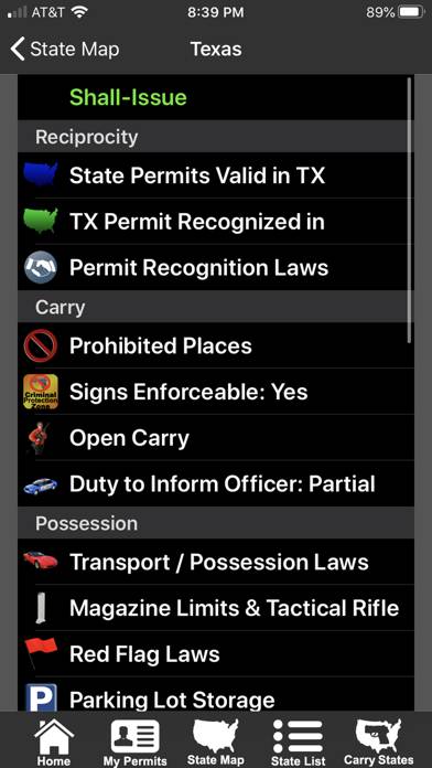 CCW – Concealed Carry 50 State App screenshot #2