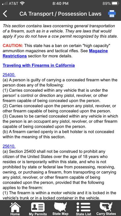 CCW – Concealed Carry 50 State App screenshot #6