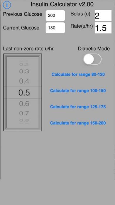 Insulin Protocol Calculator Schermata dell'app #1
