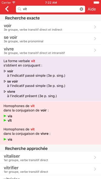 Bescherelle Conjugaison Captura de pantalla de la aplicación #2
