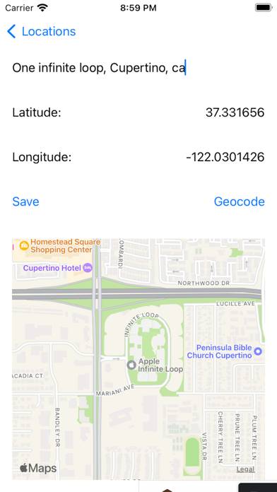 GeocodeIt App screenshot #1