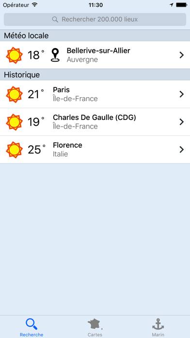 Meteorama.fr App screenshot #1