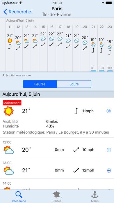 Meteorama.fr Capture d'écran de l'application #2