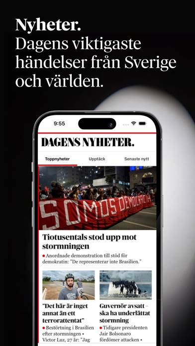Dagens Nyheter. App skärmdump #1