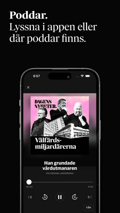 Dagens Nyheter. App skärmdump #3