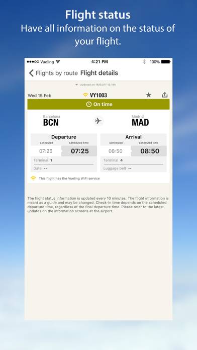 Vueling Airlines-Cheap Flights Schermata dell'app #4