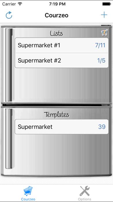 Shopping list Courzeo Captura de pantalla de la aplicación #3