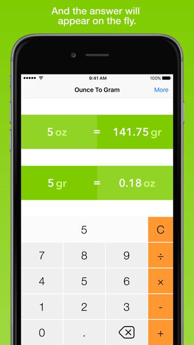 Ounce To Gram, the fastest weight converter App screenshot #2