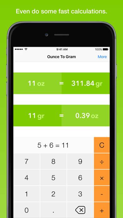 Ounce To Gram, the fastest weight converter App screenshot #5