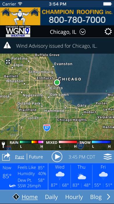 WGN-TV Chicago Weather screenshot