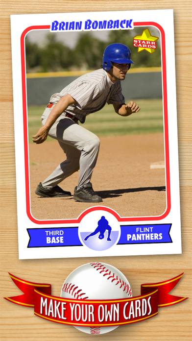 Baseball Card Maker (Ad Free)  Make Your Own Custom Baseball Cards with Starr Cards App screenshot #5