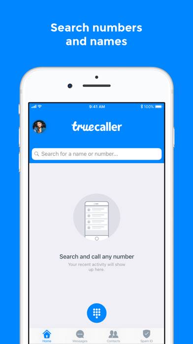 Truecaller: Spam Caller ID Log Schermata dell'app #4