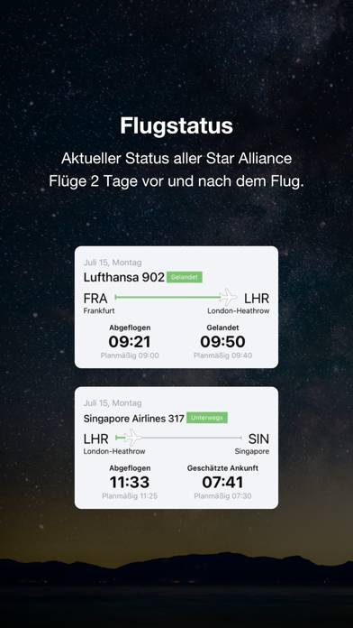 Star Alliance Navigator App-Screenshot