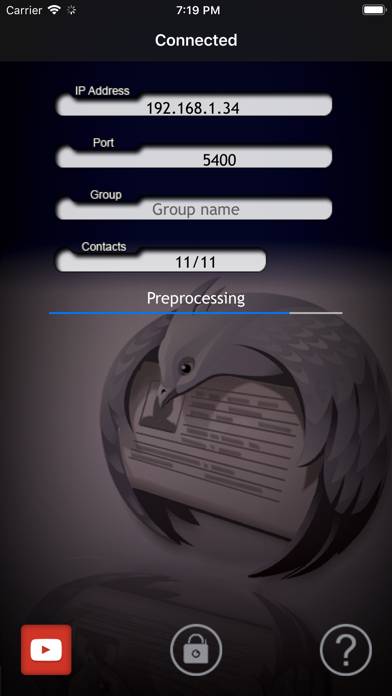 Thunderbird Contact Sync. Capture d'écran de l'application #1