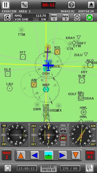 Radio Navigation Simulator IFR Captura de pantalla de la aplicación #2