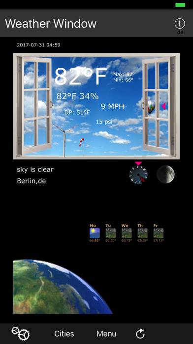 Weather Window Captura de pantalla de la aplicación #1