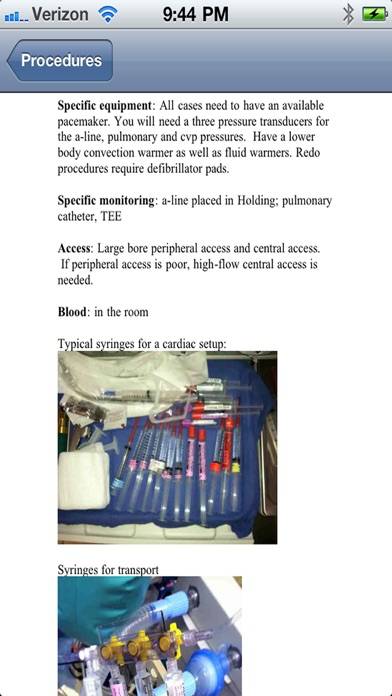 Anesthesia 411 App screenshot