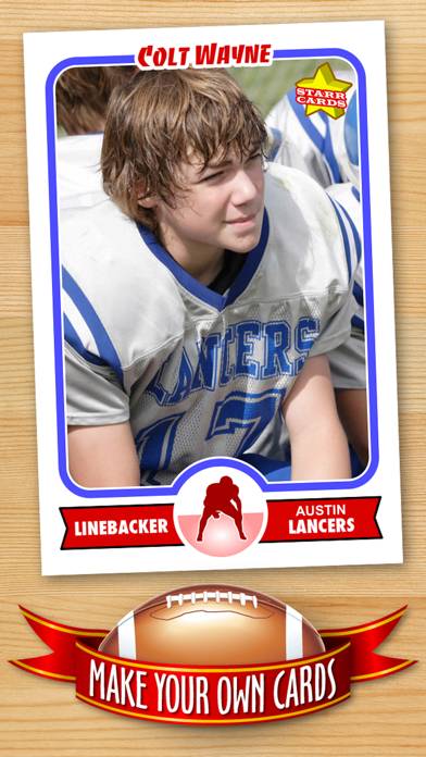 Football Card Maker - Make Your Own Starr Cards