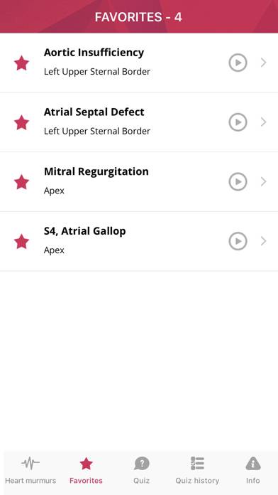 Heart Murmurs Pro Captura de pantalla de la aplicación #2