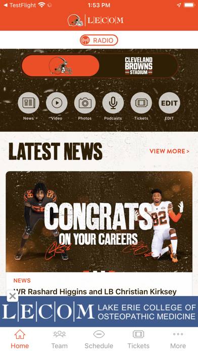 Cleveland Browns screenshot