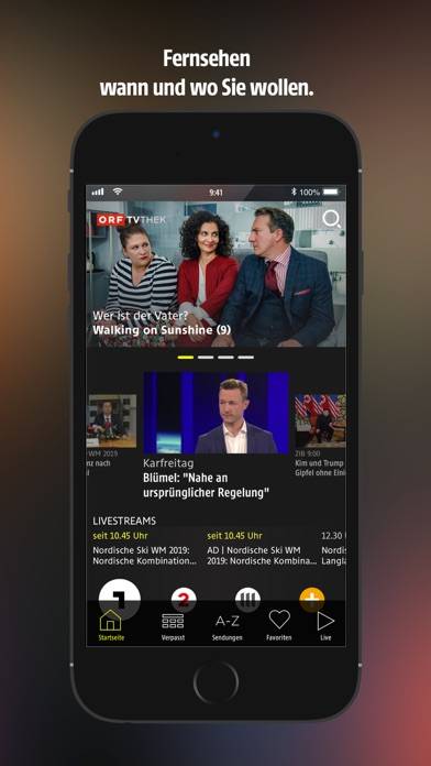 ORF TVthek: Video on Demand App-Screenshot #1