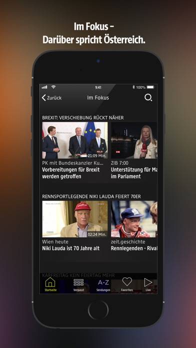 ORF TVthek: Video on Demand App-Screenshot #4
